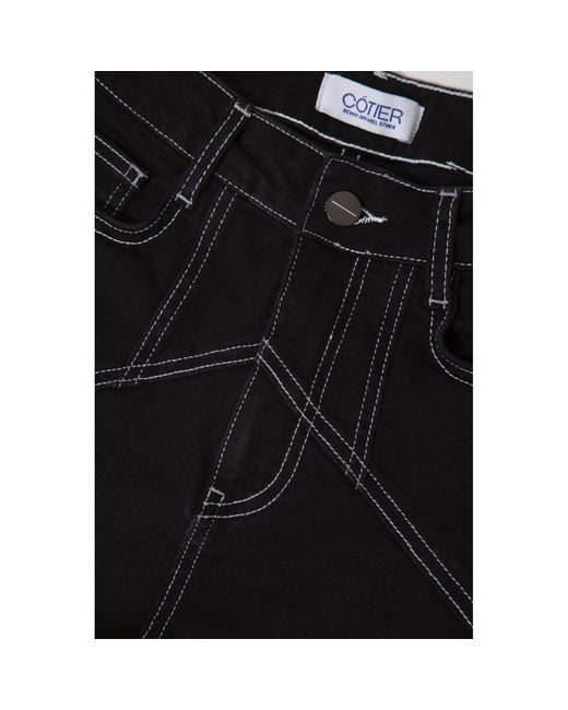 Cótier Denim Black Noir Shorts