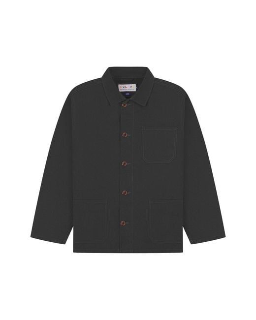 Uskees Black Overshirt for men