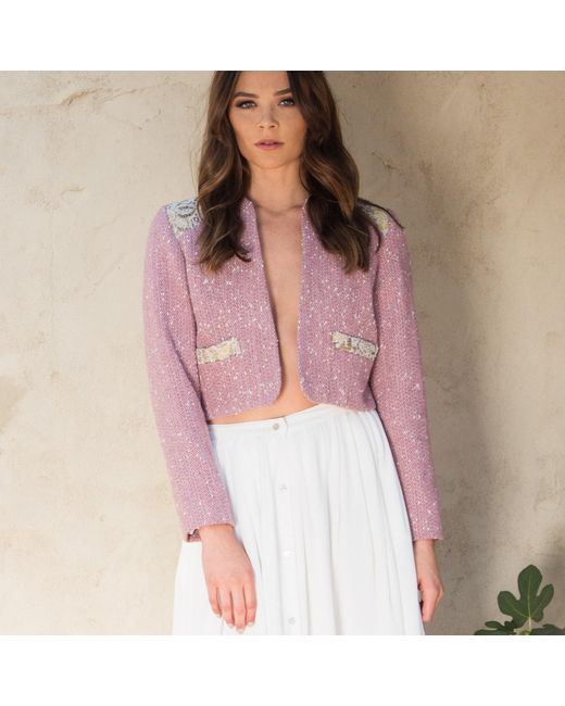 Misha Vaidya Pink Alexa Jacket
