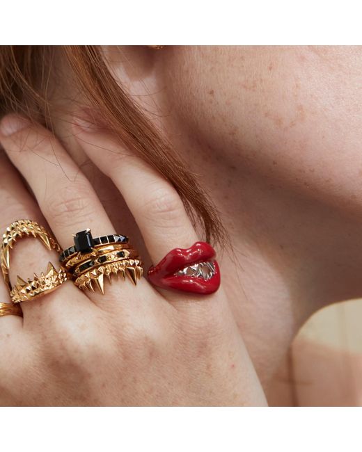 Kasun Red Kiss Of Desire Ring Passion