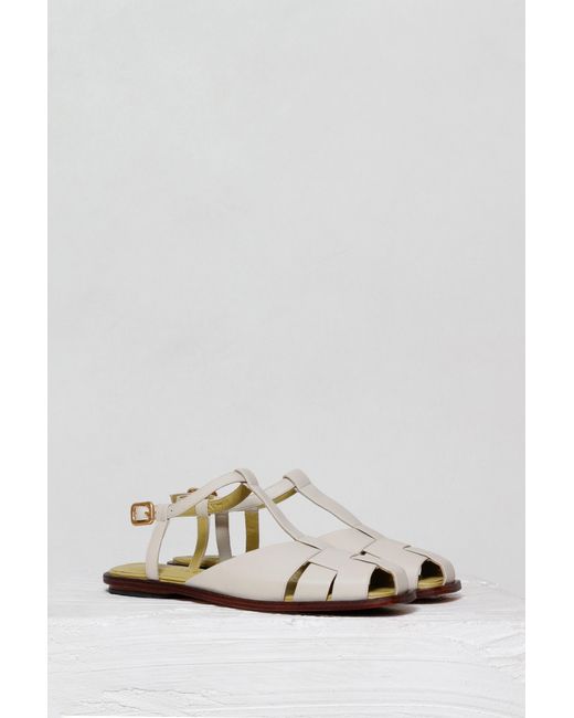 Mafalda Metallic Georgia Off- Sandals