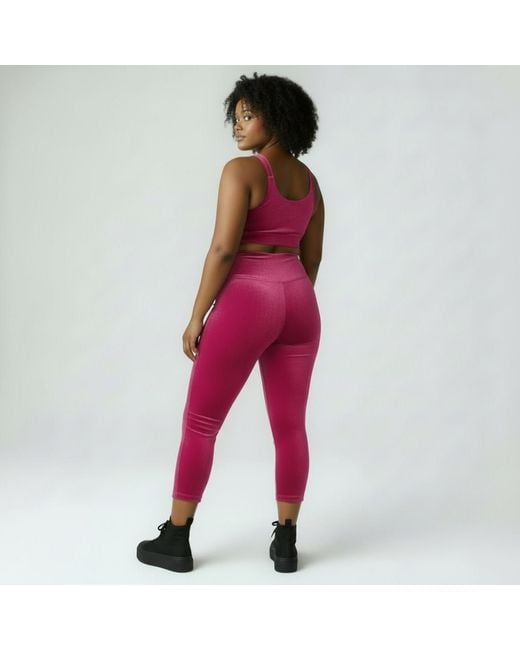Brasini Swimwear Red V-Waist Leggings