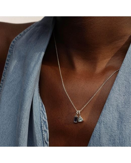 Hillary Alexandria White Maxi Iolith Charm