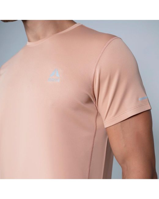Aora Athletics Brown Ultra-Light Eco-Friendly Mesh Tee For – Lightweight Breathable Quick-Dry Sustainable Athletic Top for men