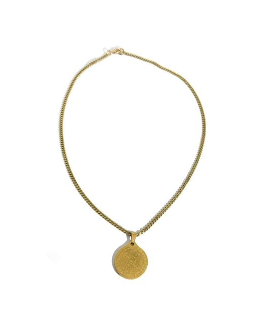 Rachel Nathan Metallic Mayan Calendar Necklace