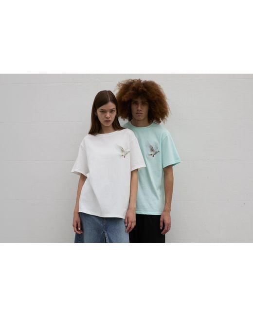 Sour Figs Blue Flying Dove Print T-Shirt
