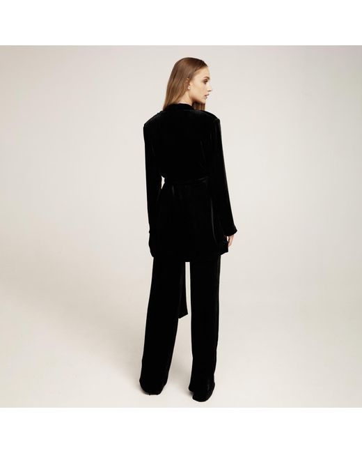 Lita Couture Black The Silk Velvet Blazer