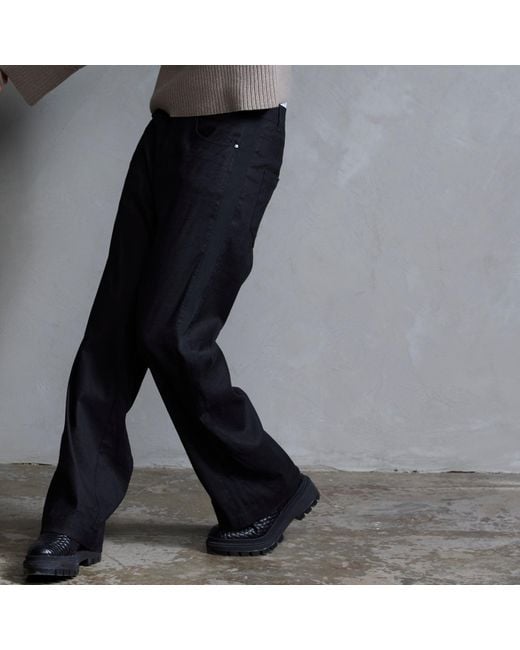 Dref Black Rome Linen Pant