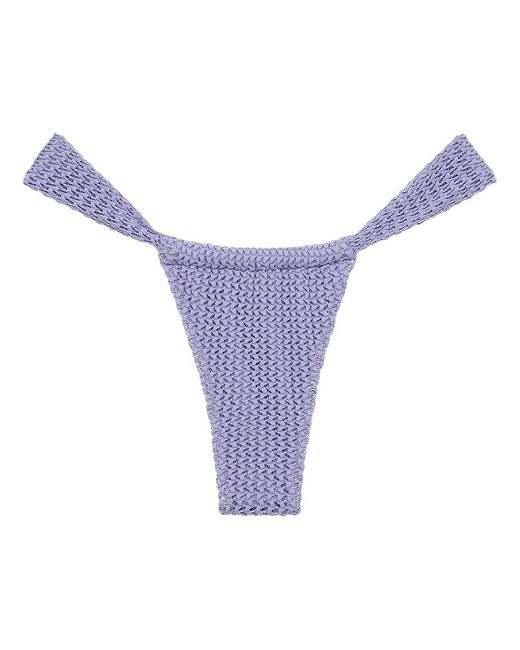 Montce Purple Crochet Sandra Bikini Bottom