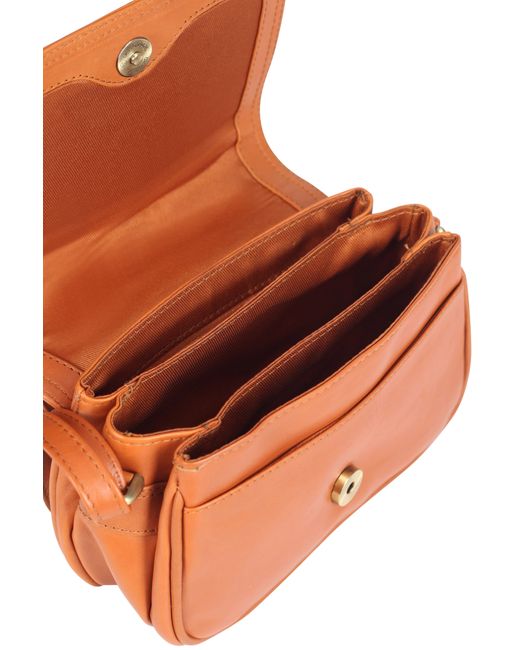Lloyd Baker Orange Amritsar Leather Crossbody Bag