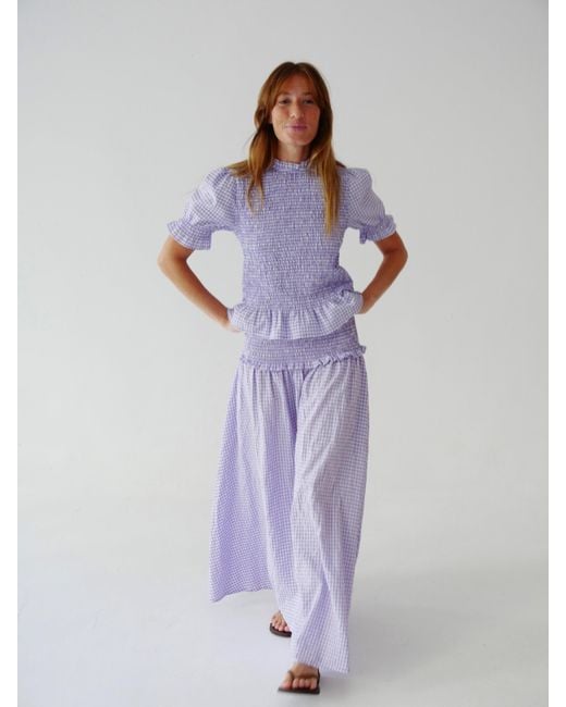Mind Traveler Purple Lea Gingham Skirt