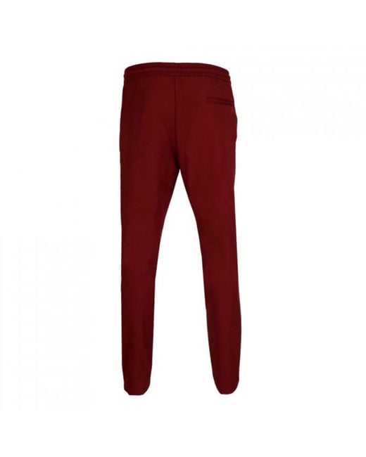 DAVID WEJ Red Ashford Plain Drawstring Trouser – Burgundy for men