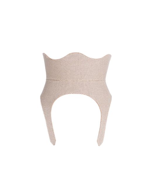 Concepto White Neutrals Luxe Leather Corset Belt