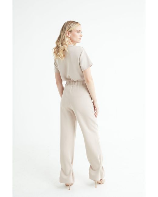 SECTION 101 White Neutrals Nolan Pant- Tan