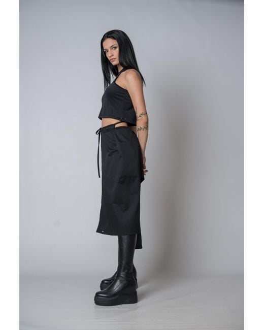 Yogi8Apparel Black Silent Glam Wrap Skirt