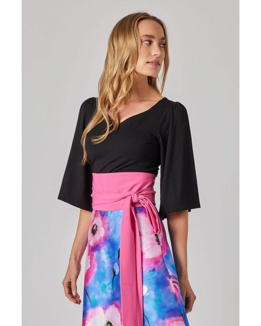 Marianna Déri Black Sweetheart Neckline Top