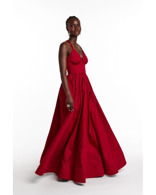 Ofuure Red Adele Maxi Dress