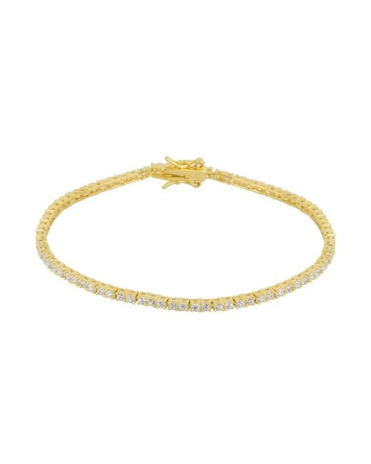 Spero London Metallic Sterling Fine Tennis Bracelet