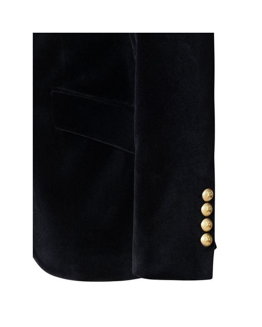 The Extreme Collection Black Velvet Blazer Oliva