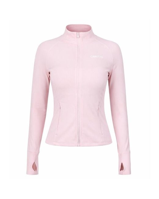 Cmmttd Pink Soft Form Zip-Up Jacket