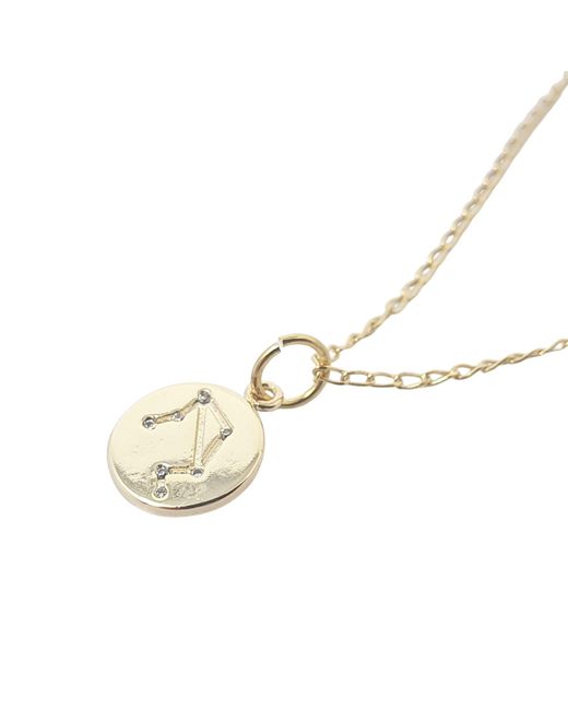 Harfi Metallic Libra Plated Constellation Star Map Pendant Charm Necklace