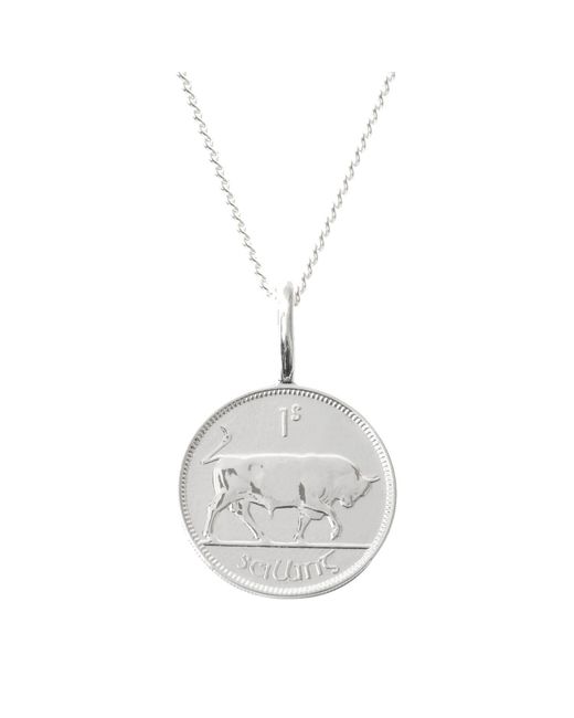 Katie Mullally Metallic Irish Shilling Coin & Chain
