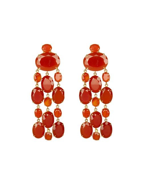 Bounkit Red Marysol Earrings