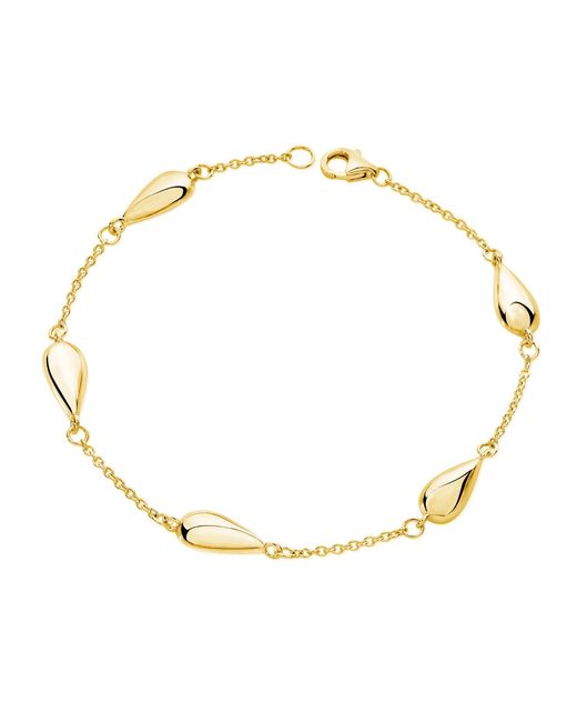 Lucy Quartermaine Metallic Station Tear Drop Bracelet