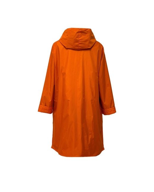 Maxjenny Orange Rain Jacket