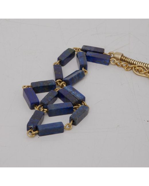Zeworks Metallic Vast Lapis Lazuli Necklace