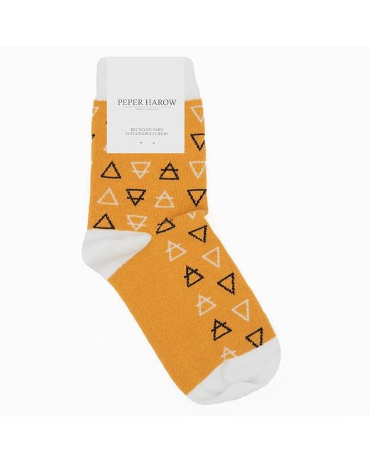 Peper Harow - Made in England Orange Elements Socks