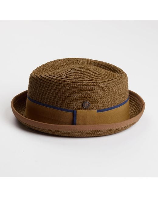 Dasmarca Hats Brown Dasmarca Durban Summer Diamond Crown Light Weight Breathable Porkpie Hat for men