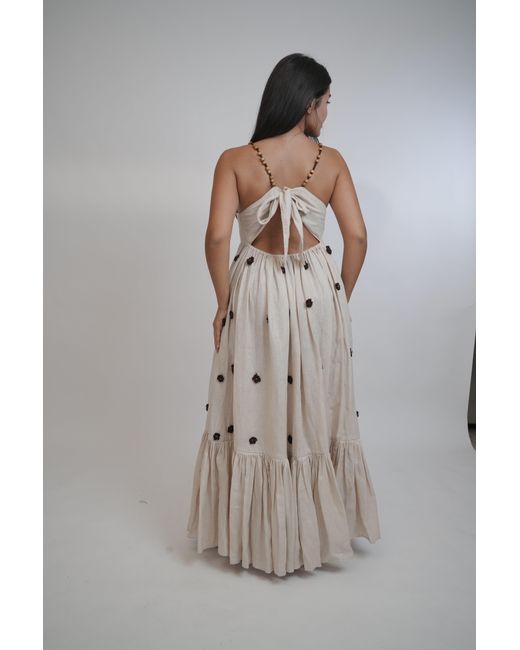 Muda Clothing Fz Llc Natural Neutrals Coco Linen Dress