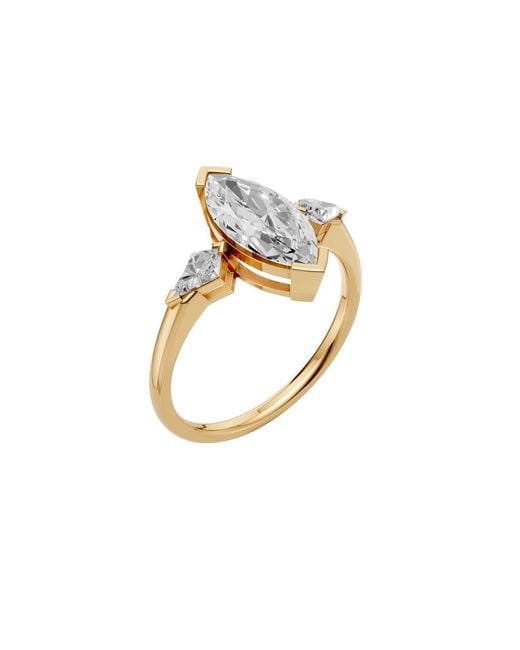 Aya Fine Jewelry Metallic 2.50 Ct Marquise Lab Grown Diamond Engagement Ring