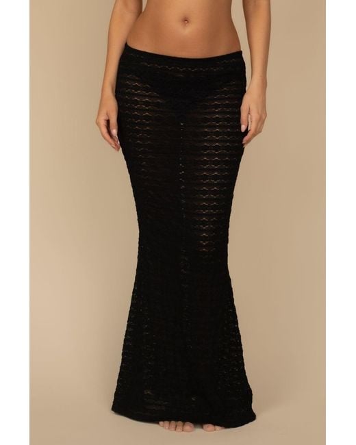 Montce Black Daisy Lace Natalia Skirt