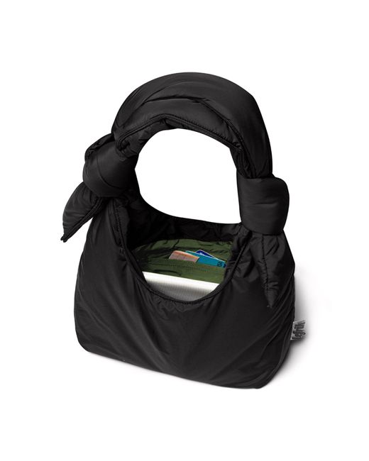 Lefrik Black Biwa Mini Puffy Shoulder Bag Bloom