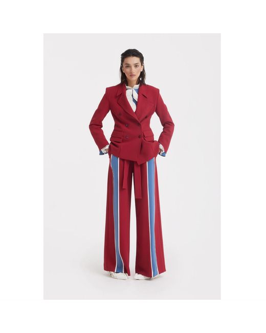 Julia Allert Classic Tailored Double-Breasted Blazer