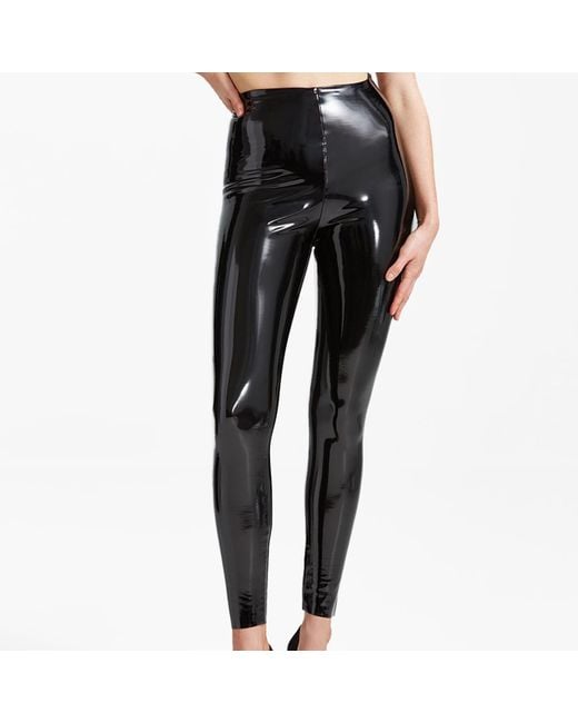 Commando Black Patent Faux Leather Control Smoothing legging,