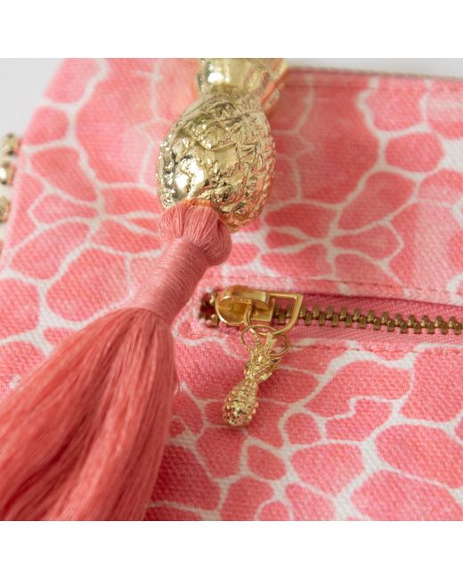 Sophia Alexia Pink Candy Pebbles Clutch Bag