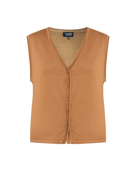 Known Supply Brown Perri Vest