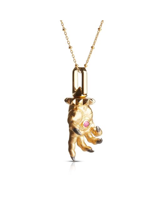 Kasun Metallic Hand Of The Protector Pendant for men