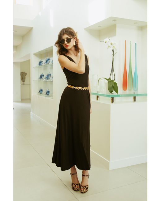 Jennafer Grace Black Onyx Fit & Flare Slip Dress