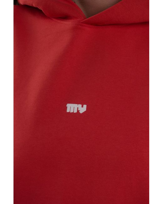 mysimplicated Red Cotton Hoodie for men