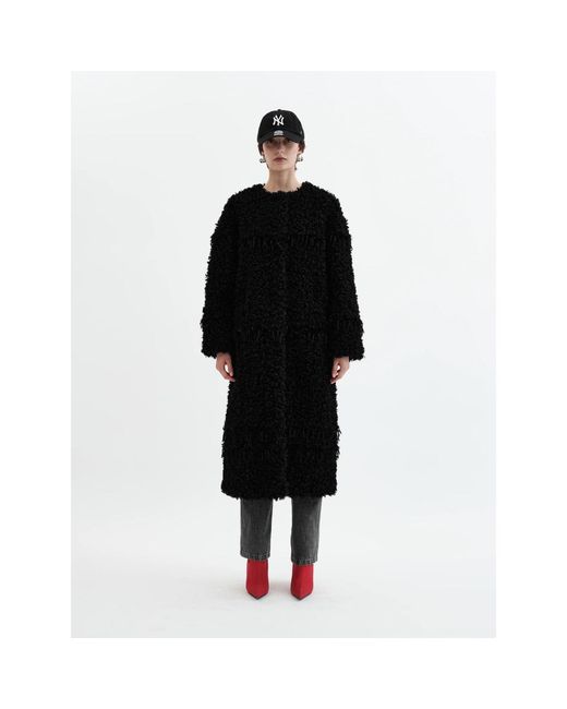 Jakke Black Arc Lines Coat