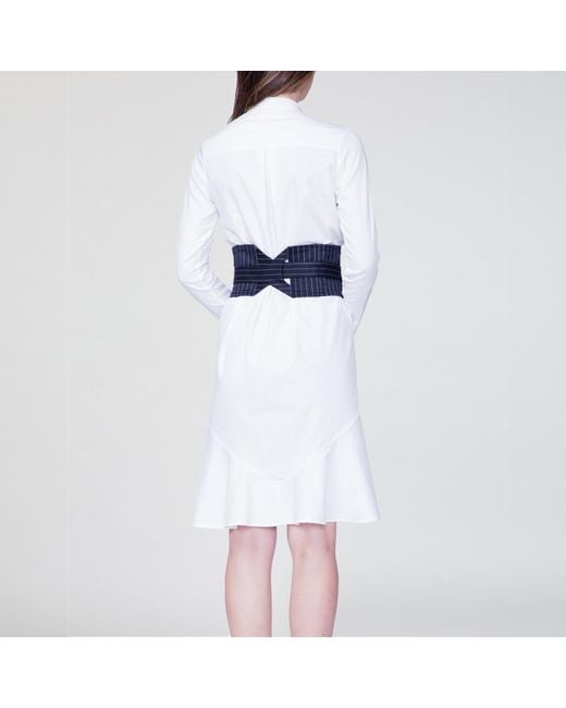 Smart and Joy Gray Structured Shirt Dress