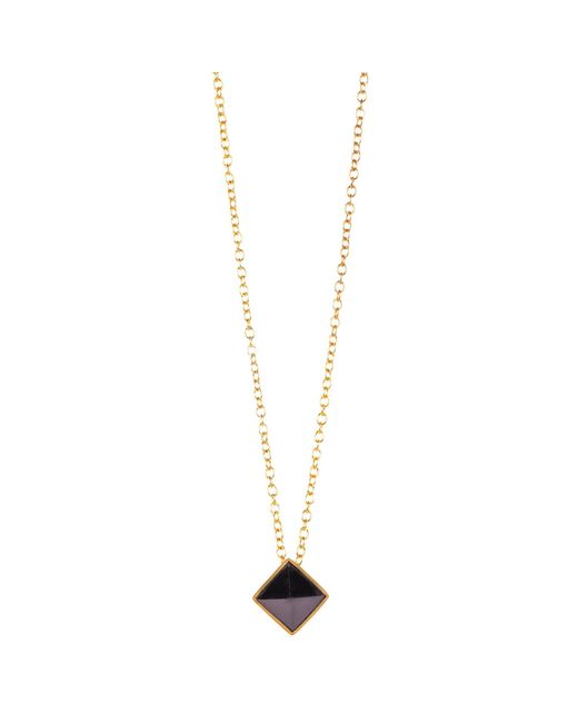 Christina Greene Metallic Lavalliere Necklace