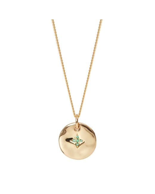 Muru Metallic May Birthstone Necklace