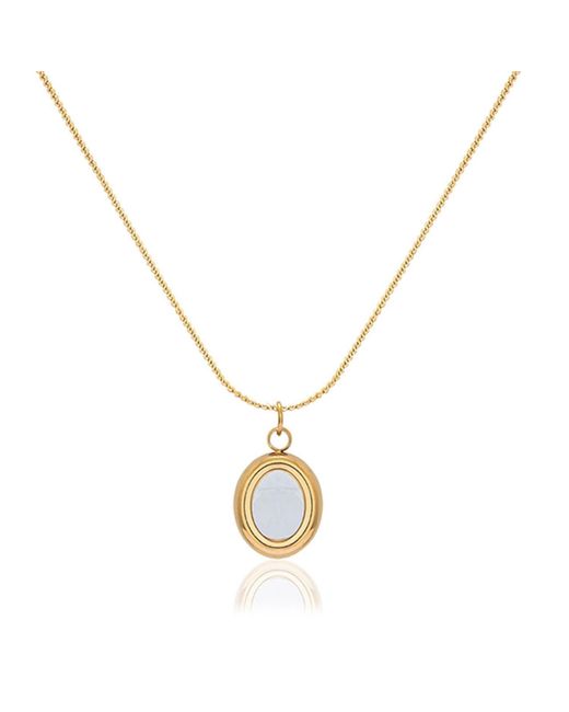 A Weathered Penny Metallic Crimson Pearl Necklace