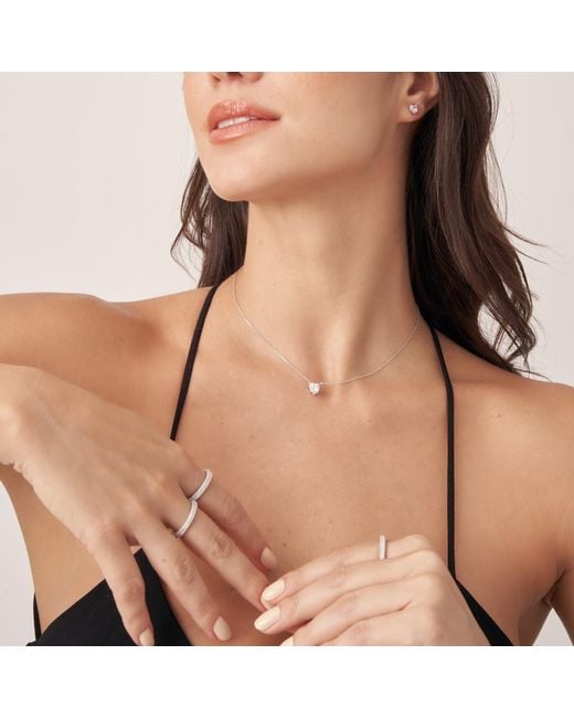 Shabella Nyc White Pave Thin Ring