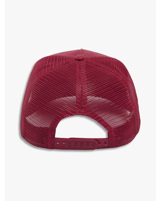 Bdxy Studio Red The Gaffer Trucker Cap for men